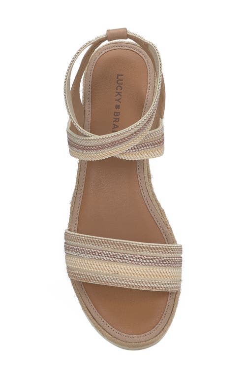 Shop Lucky Brand Thimba Ankle Wrap Espadrille Sandal In Rhodonite
