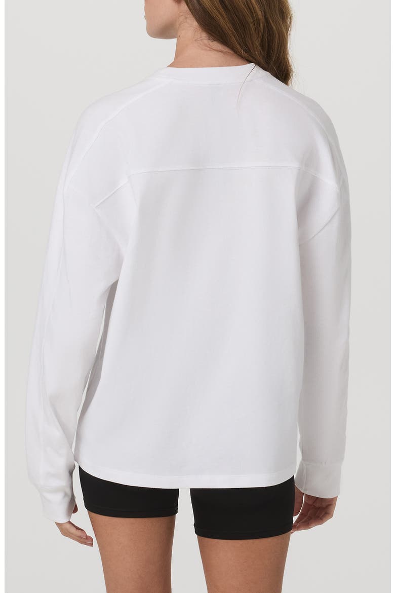 Long Sleeve Heavyweight Cotton T-Shirt, Alternate, color, WHITE