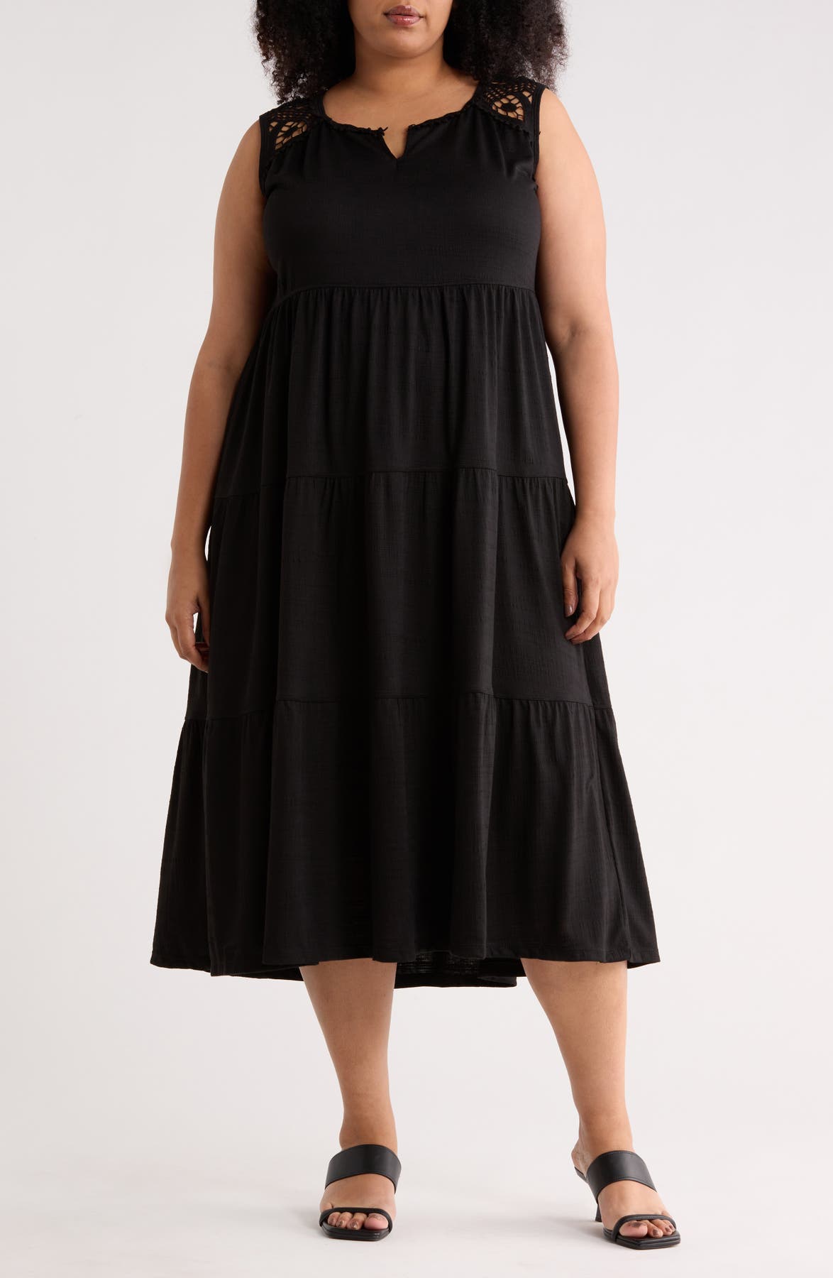Max Studio Keyhole Sleeveless Maxi Dress