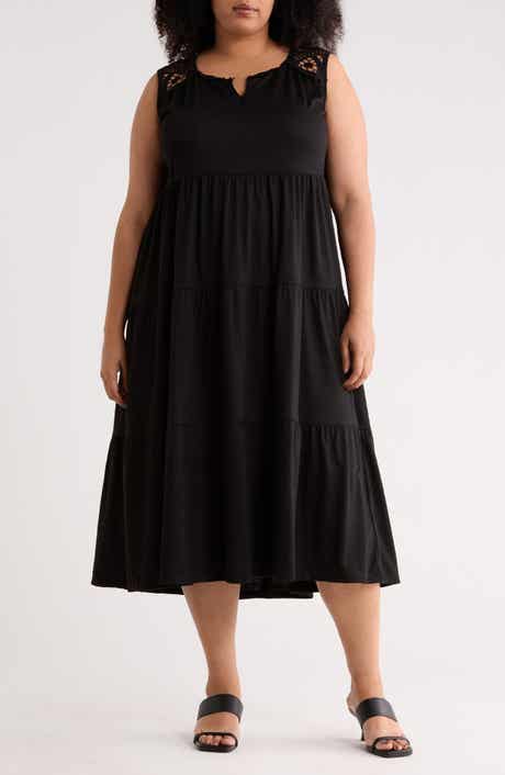 MAX STUDIO Keyhole Sleeveless Maxi Dress
