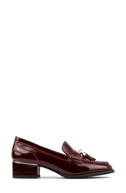 Donald Pliner Mirabel Tassel Loafer Pump In Burgundy