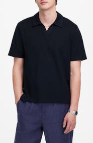 Madewell Johnny Collar Heavyweight Mesh Polo