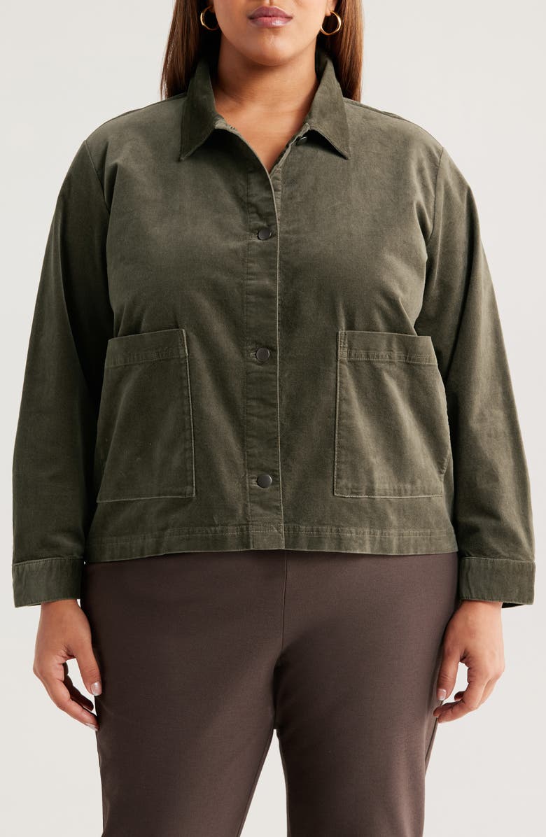 Stretch Cotton Velveteen Jacket