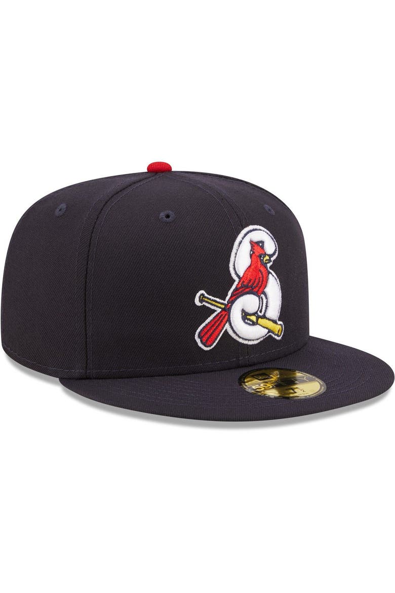 Men's New Era Navy Springfield Cardinals Authentic Collection 59FIFTY Fitted Hat, Alternate, color, Navy
