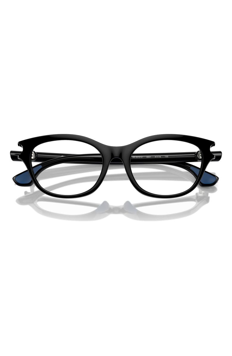 Burberry 45mm Square Optical Glasses, Alternate, color, Black / Demo Lens