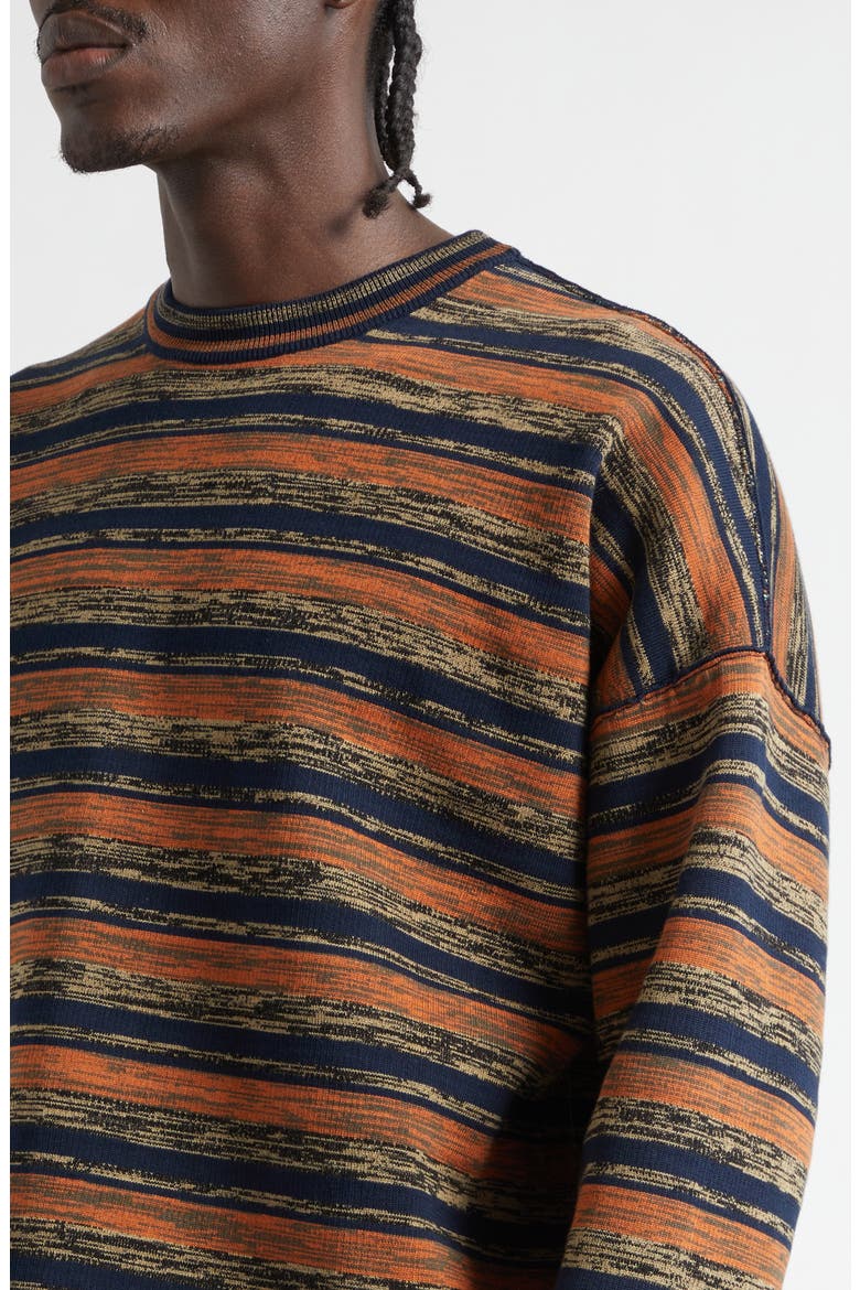 Calvin Space Dye One of a Kind Sweater, Alternate, color, BLACK MULTI