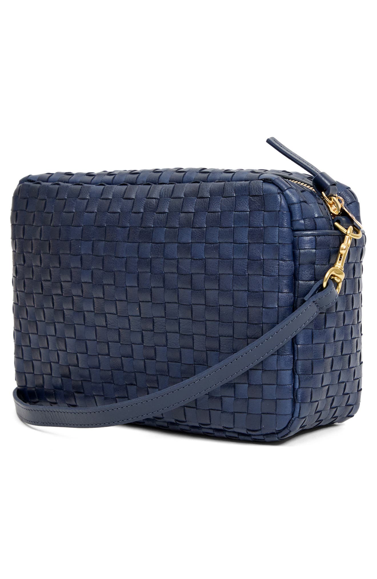 Clare V. Marisol Woven Leather Crossbody Bag, Alternate, color, 