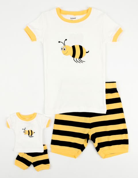 Girls Matching Doll Short Printed Cotton Pajamas (Toddler, Little Kid & Big Kid)