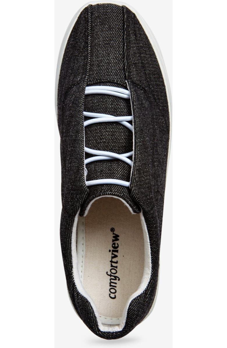 Comfortview The Bungee Slip On Sneaker, Alternate, color, Black