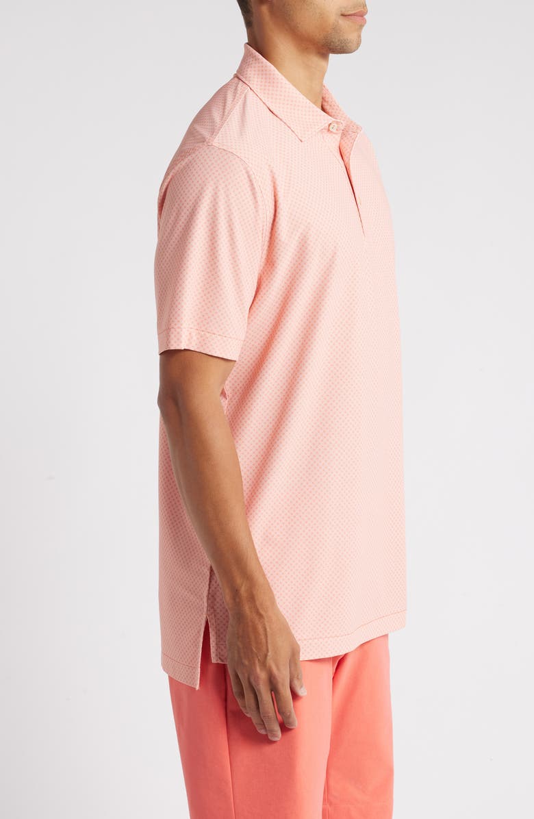 Peter Millar Quadratic Performance Neat Microprint Mesh Polo, Alternate, color, 