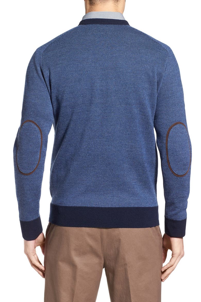 Merino Wool Crewneck Sweater, Alternate, color, NAVY