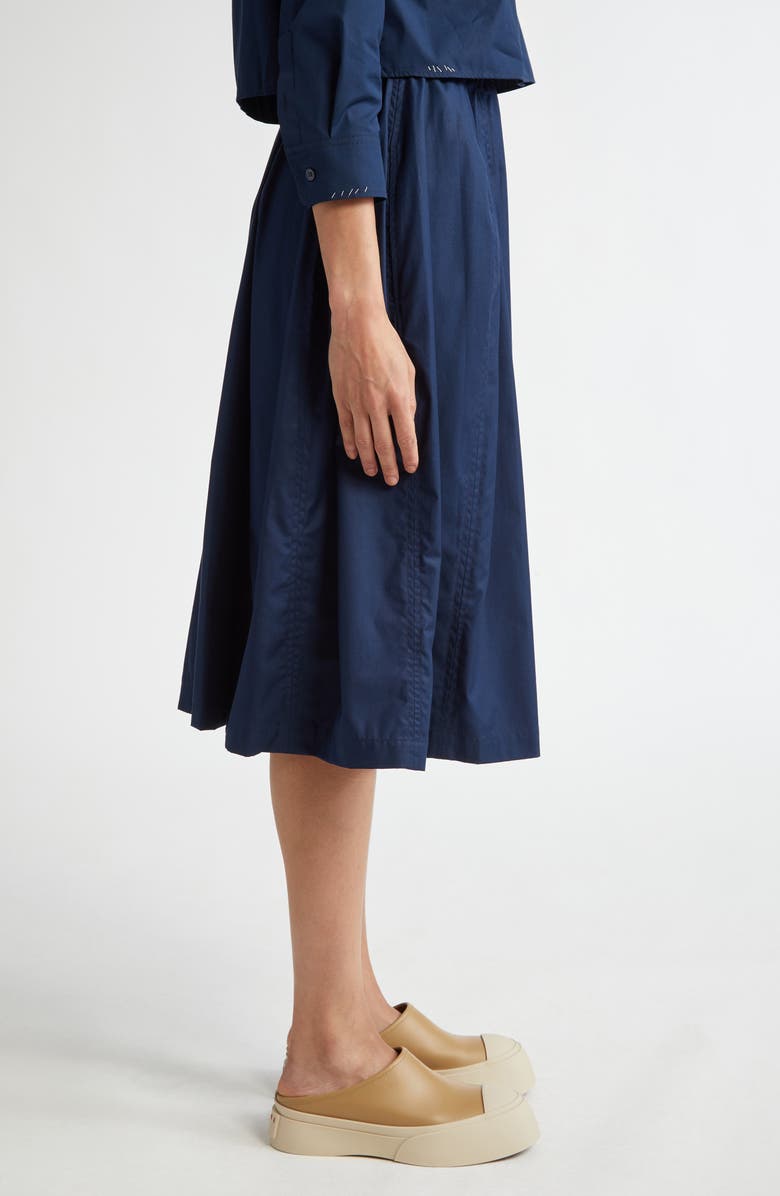 Caroline Printed Poplin Midi Skirt
