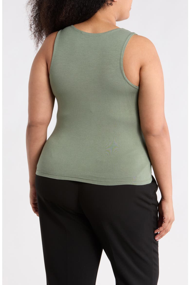 Fitted Tank Top, Alternate, color, SAGE