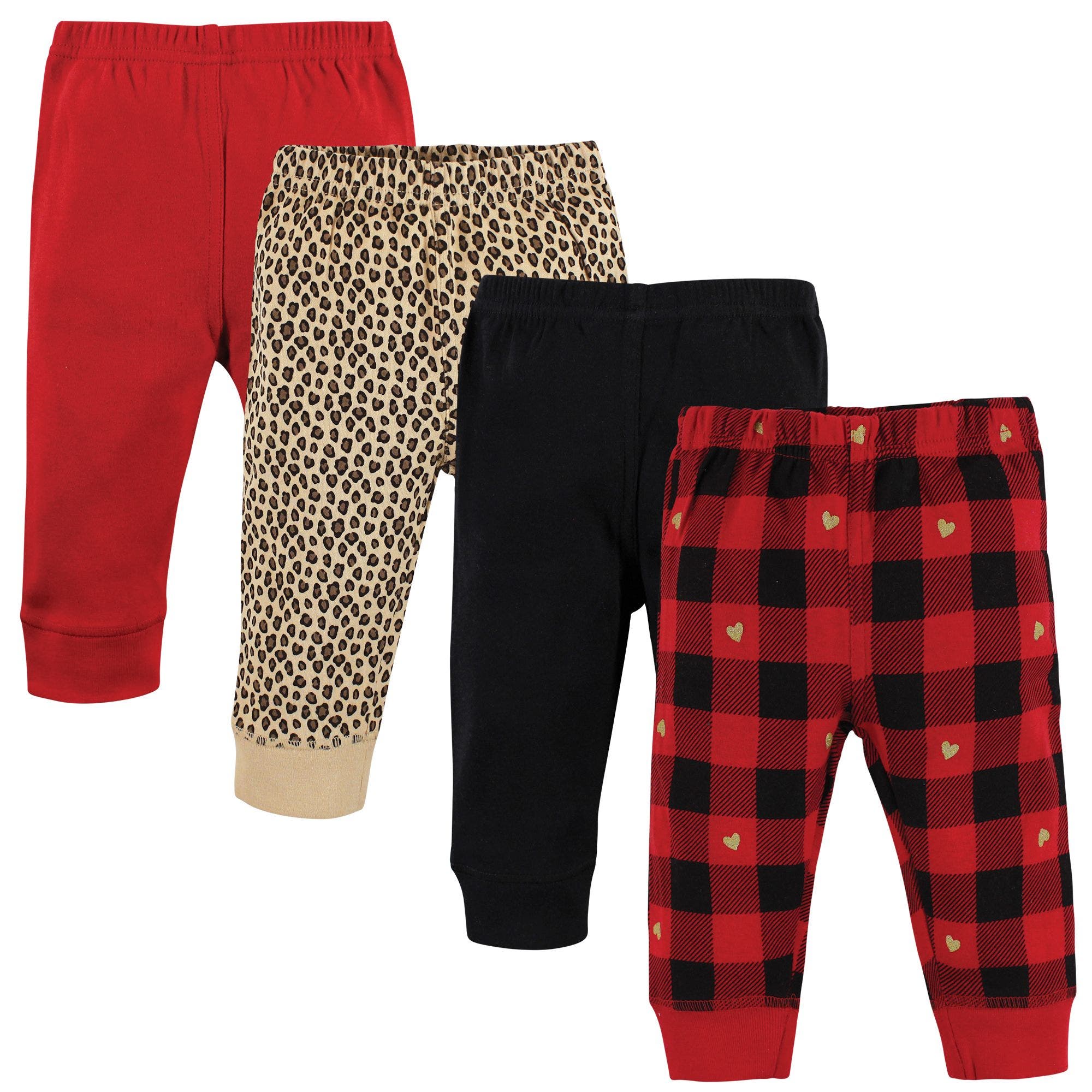 Gold Heart Plaid