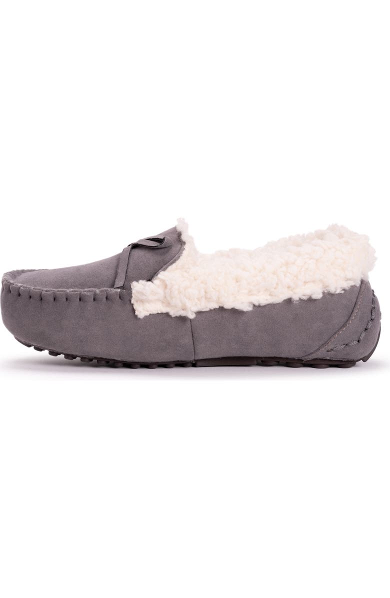 MUK LUKS Jaylah Faux Shearling Lined Slipper, Alternate, color, Light Grey