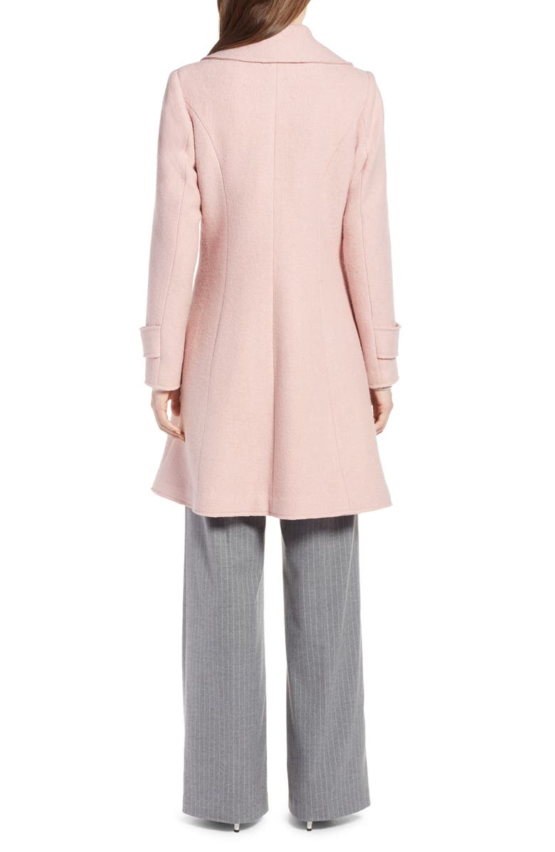 Halogen<sup>®</sup> Boiled Wool Blend Fit & Flare Coat, Alternate, color, 