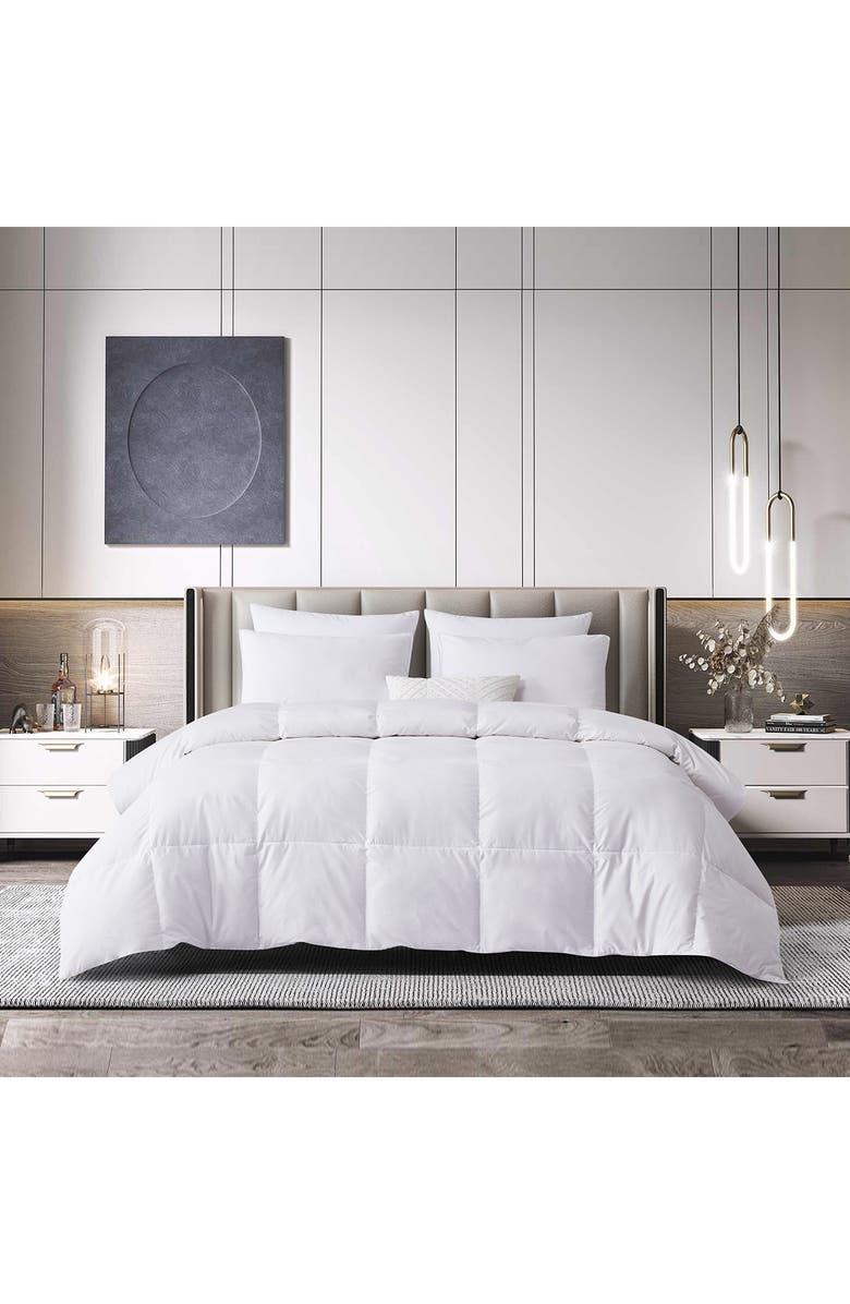 BLUE RIDGE HOME FASHIONS Beautyrest Tencel<sup>®</sup> & Cotton Blend Down Comforter, Alternate, color, White