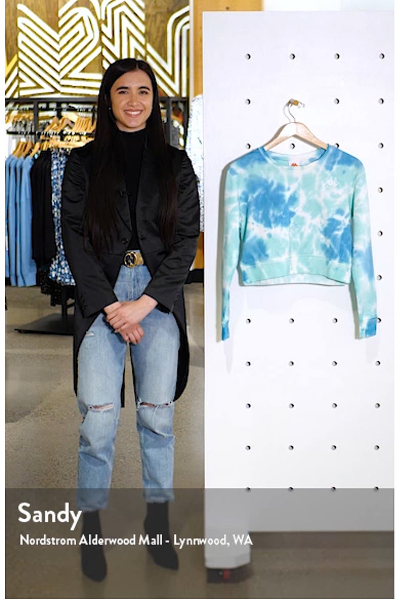 Kappa Catros Tie Dye Crop Sweatshirt video