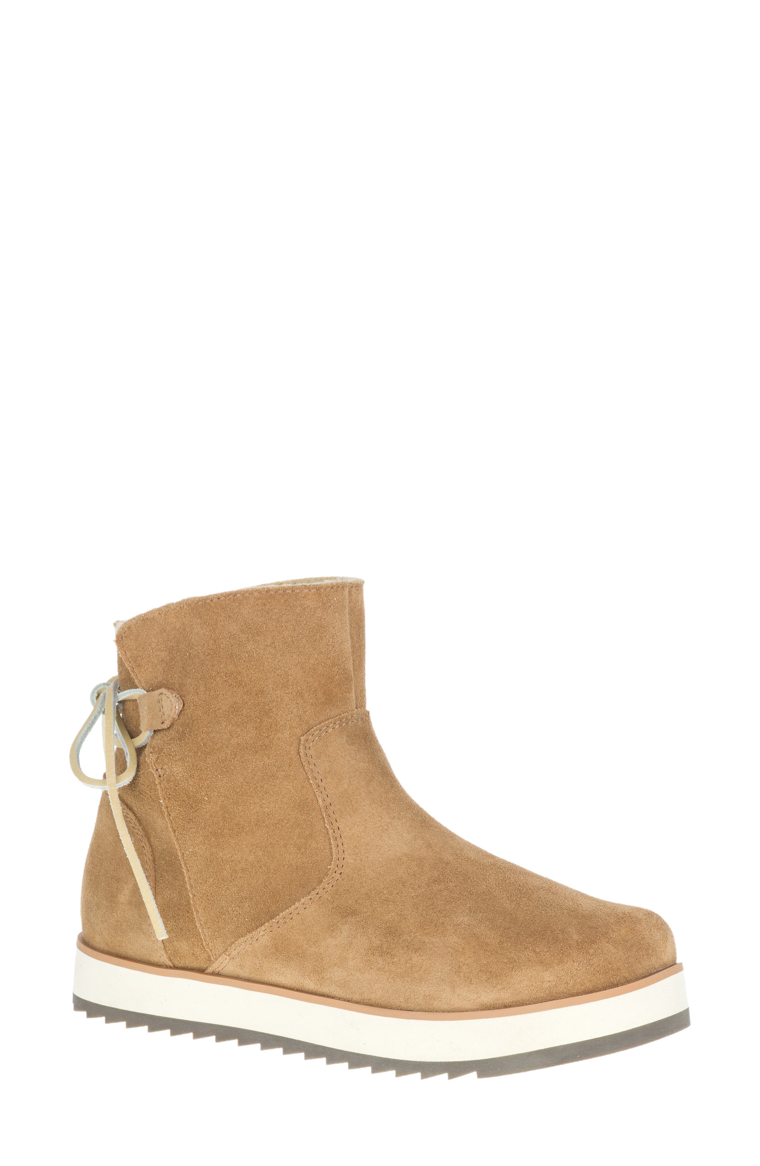 Juno Bluff Polar Faux Fur Lined Waterproof Boot, Main, color, CAMEL