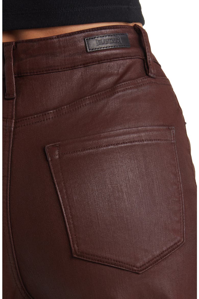 The Franklin Rib Cage Coated Denim Flare Pants, Alternate, color, COFFEE TALK