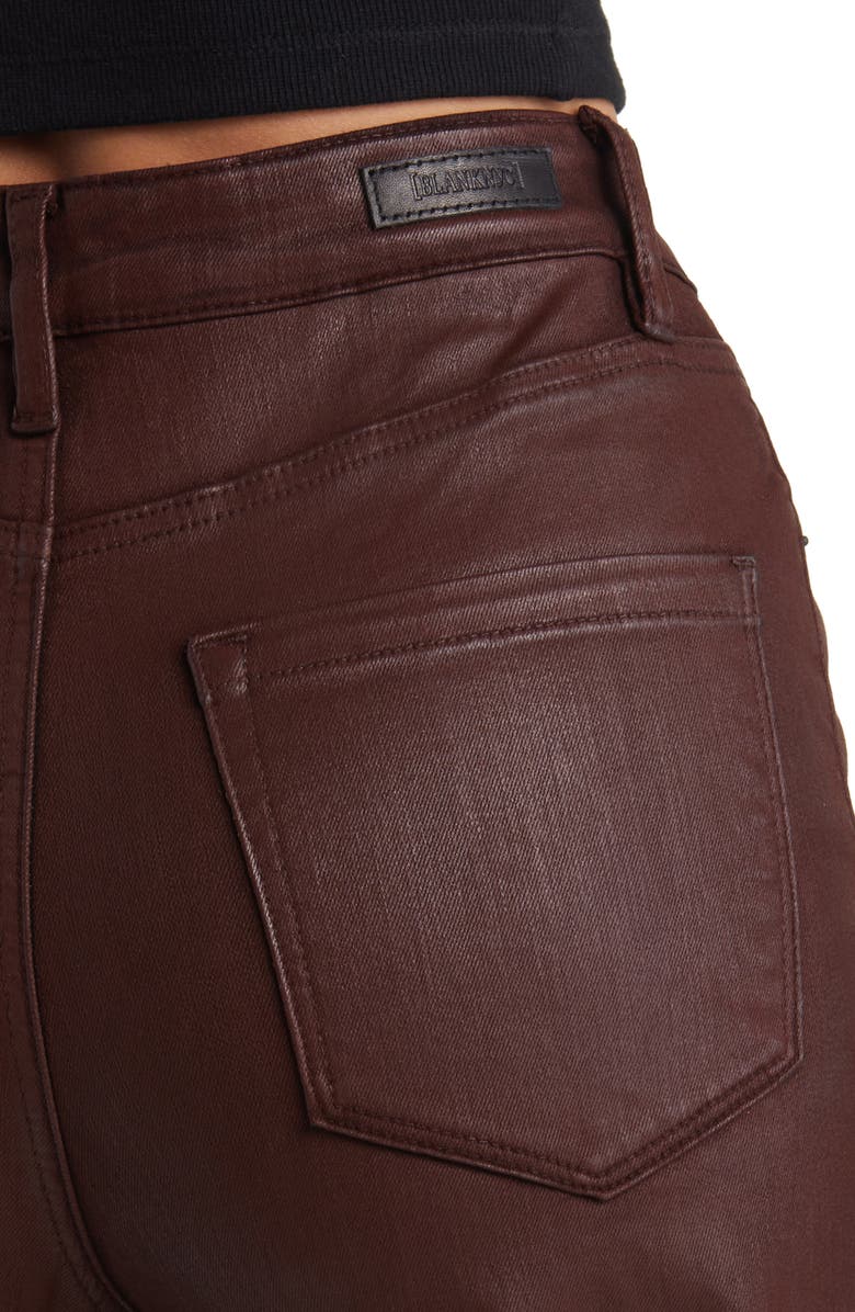 BLANKNYC The Franklin Rib Cage Coated Denim Flare Pants, Alternate, color,