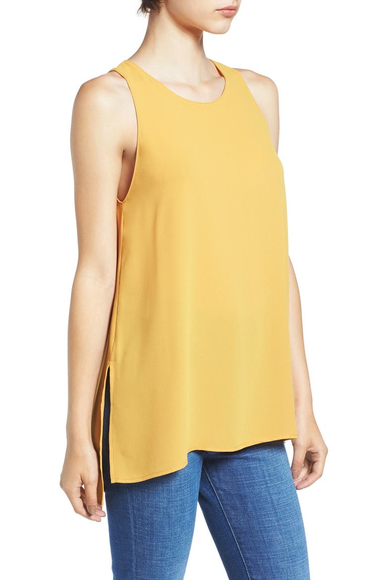 Side Slit Tank, Alternate, color, SUNFLOWER