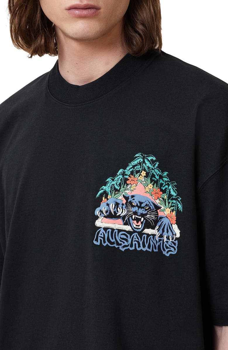 AllSaints Pounce Graphic T-Shirt, Alternate, color,