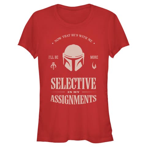Junior's Star Wars The Mandalorian and Grogu Selective In My Assignments  Graphic T-Shirt