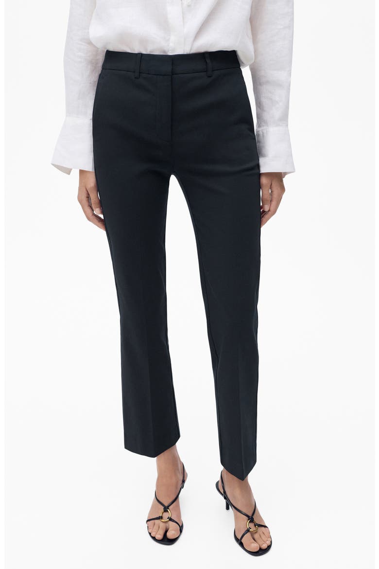Ankle Straight Leg Pants, Main, color, NAVY