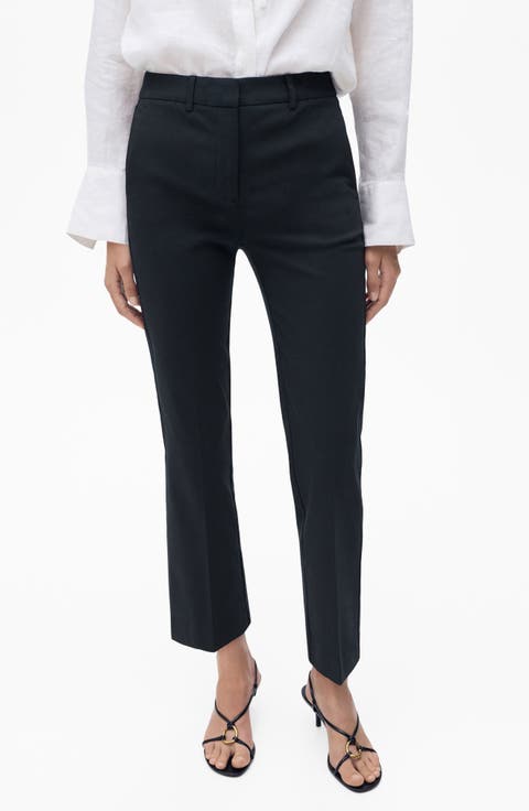 Ankle Straight Leg Pants (Regular & Plus)