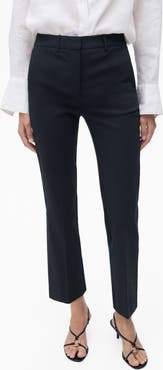 MANGO Ankle Straight Leg Pants