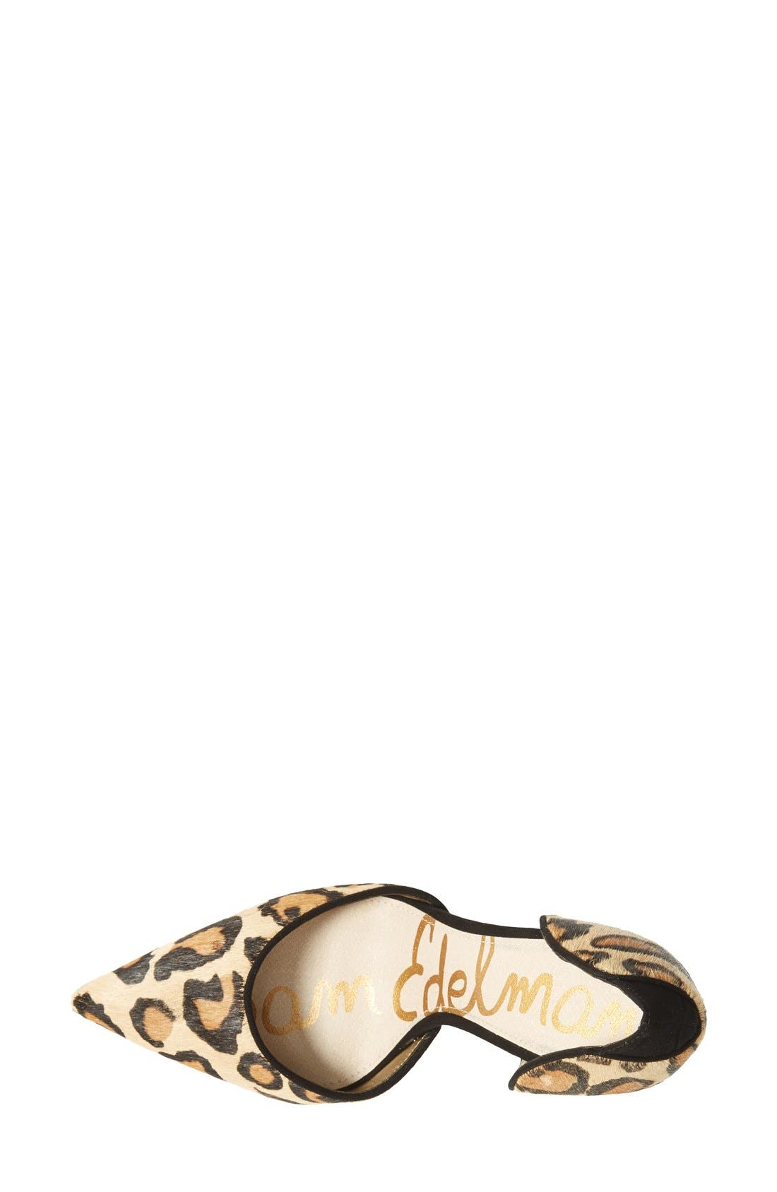 'Delilah' Calf Hair d'Orsay Pump, Alternate, color, NEW NUDE LEOPARD