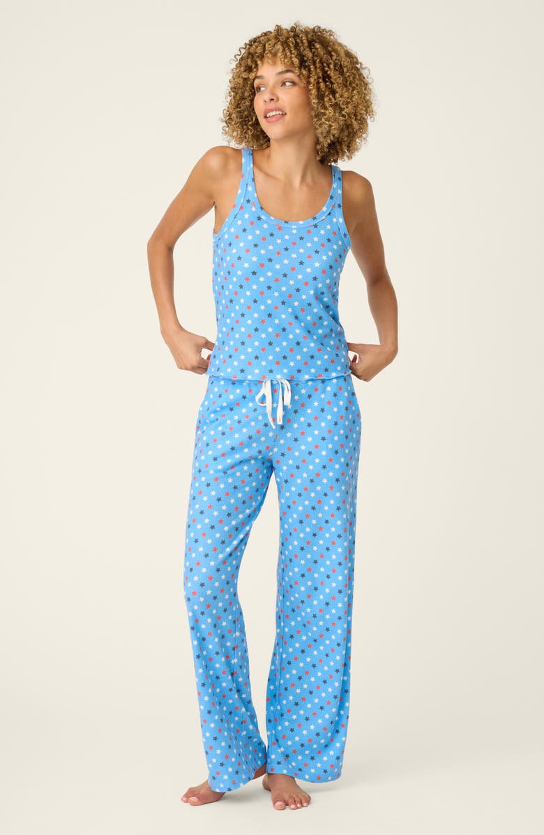 PJ Salvage Star Spangled Pajama Camisole, Alternate, color, 