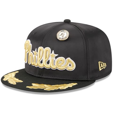 Men's New Era  Black Philadelphia Phillies 2025 59FIFTY Day Gold Leaf 59FIFTY Fitted Hat