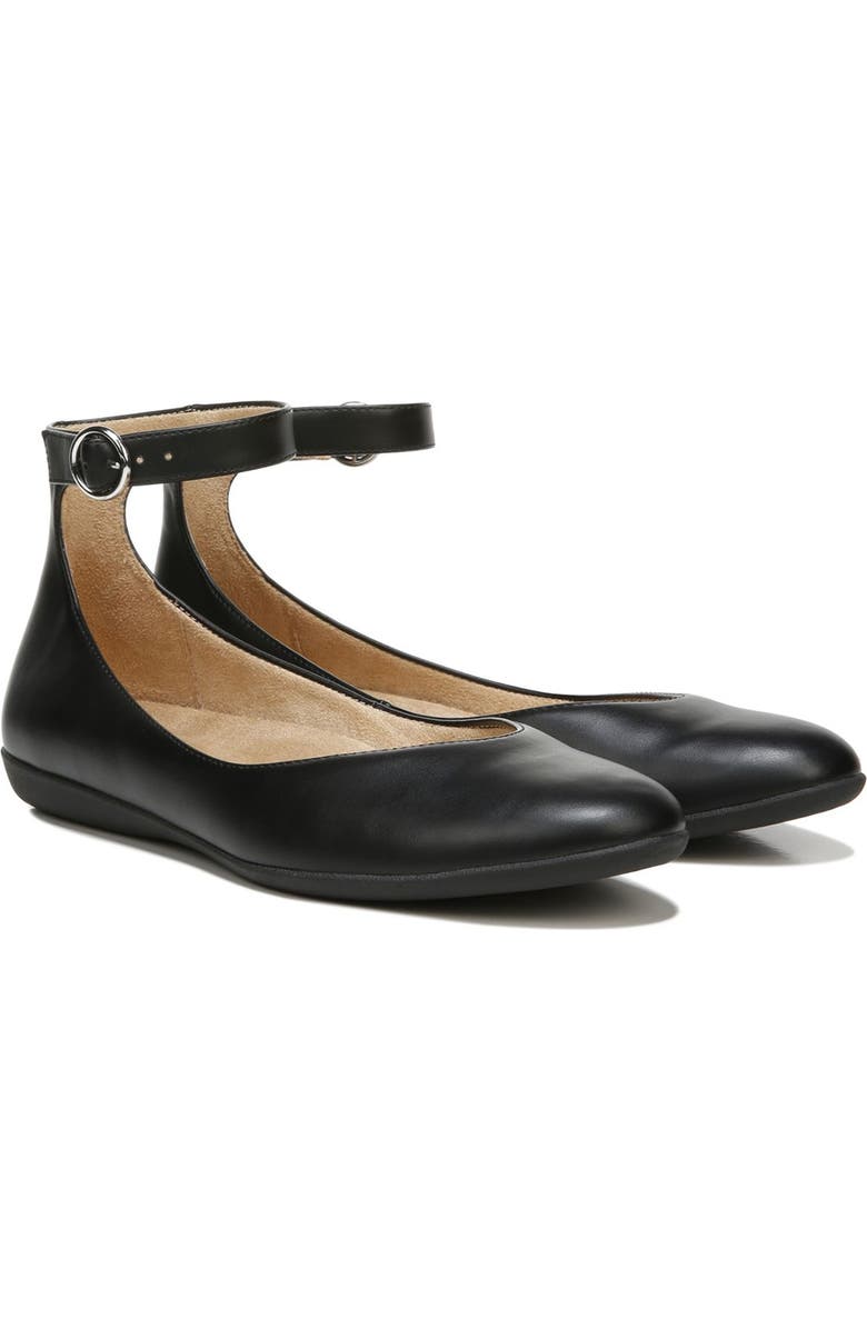 Naturalizer Valentina Ankle Strap Ballet Flat - Wide Width Available, Alternate, color,