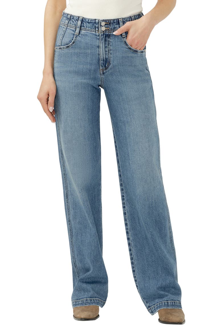 Highly Desirable Relaxed Straight Leg Jeans, Main, color, SALTWATER