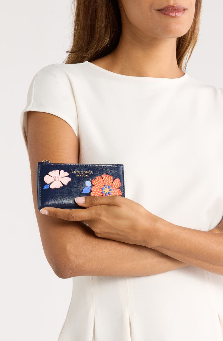 Kate Spade New York dottie bloom flower leather wallet | Nordstromrack