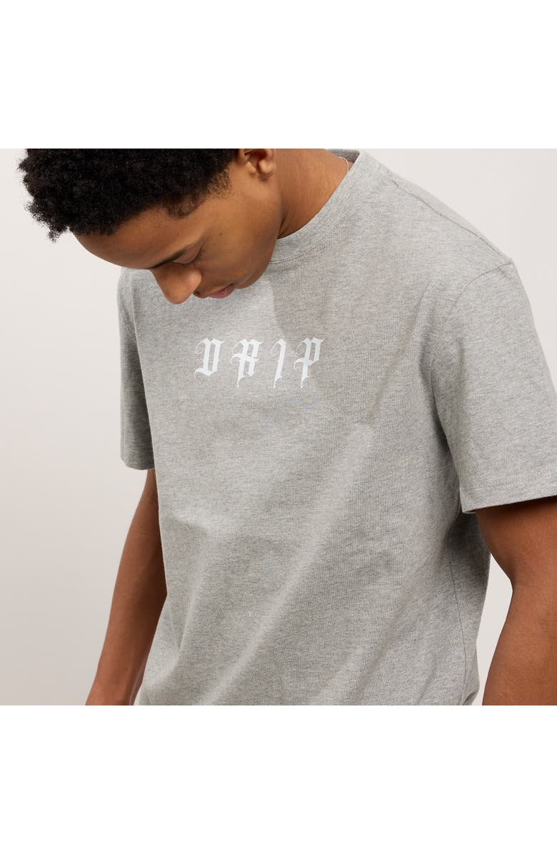 The Drip Shop Drip Hibiscus Tee - Big Kid, Alternate, color, Heather Gray
