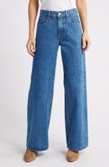SLVRLAKE Selena High Waist Organic Cotton Wide Leg Jeans