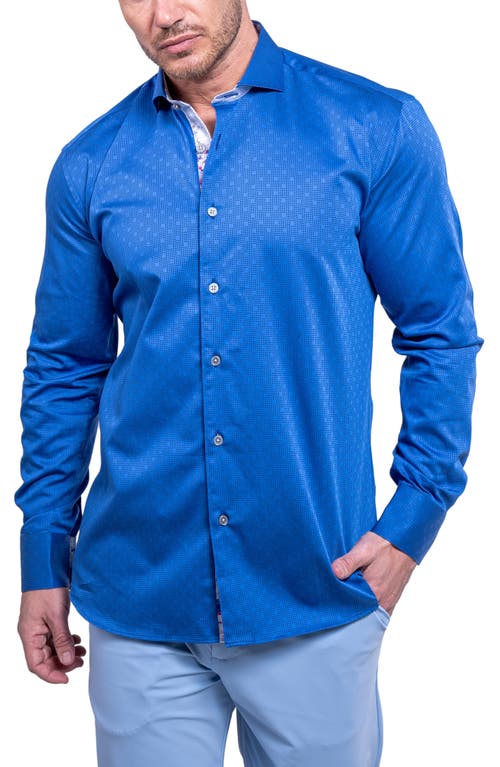 Maceoo Einstein Resistance0102 Blue Button-up Shirt In Blue