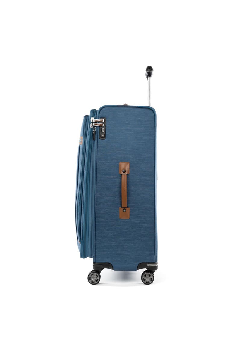 Platinum Elite Softside Expandable 29" Large Checked Spinner Luggage, Alternate, color, Coastal Blue