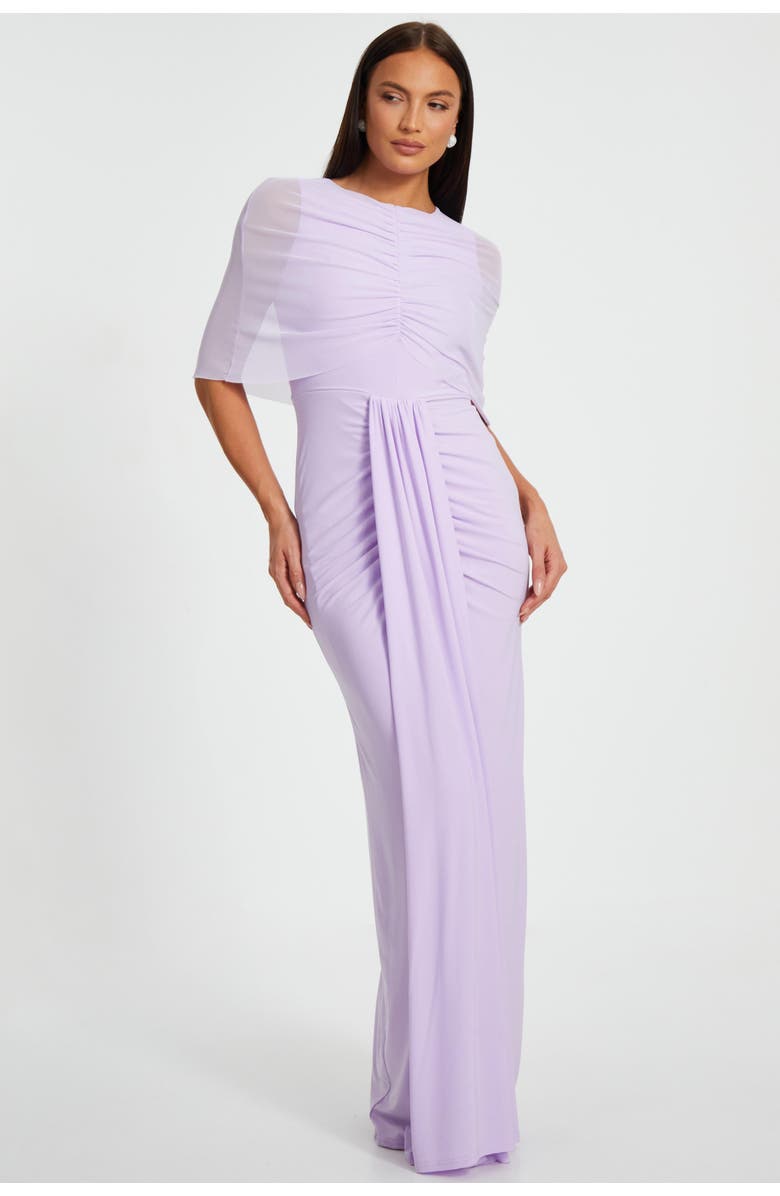 QUIZ ITY Draped Maxi Dress, Main, color, 