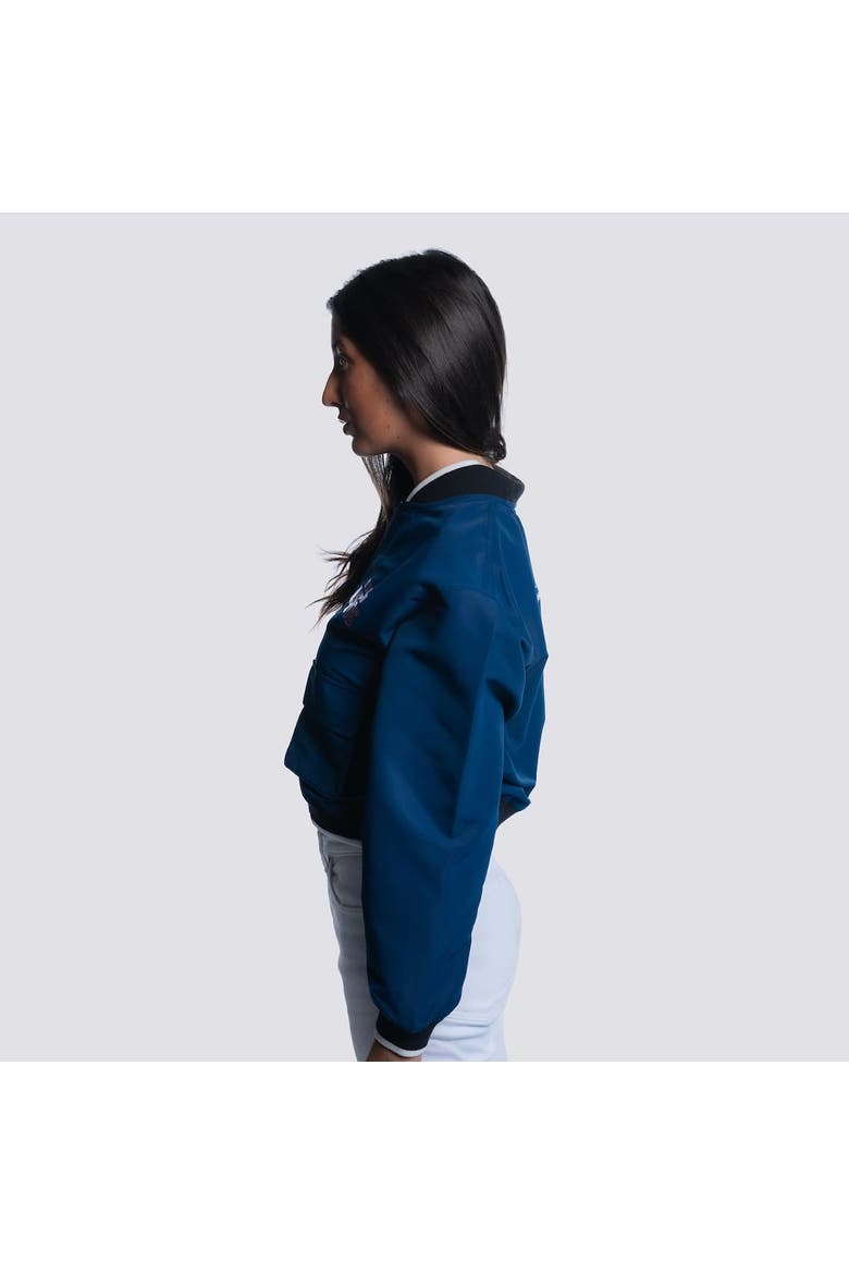 Women's Lusso  Navy Houston Astros Paisley Cropped Full-Zip Jacket, Alternate, color, Navy