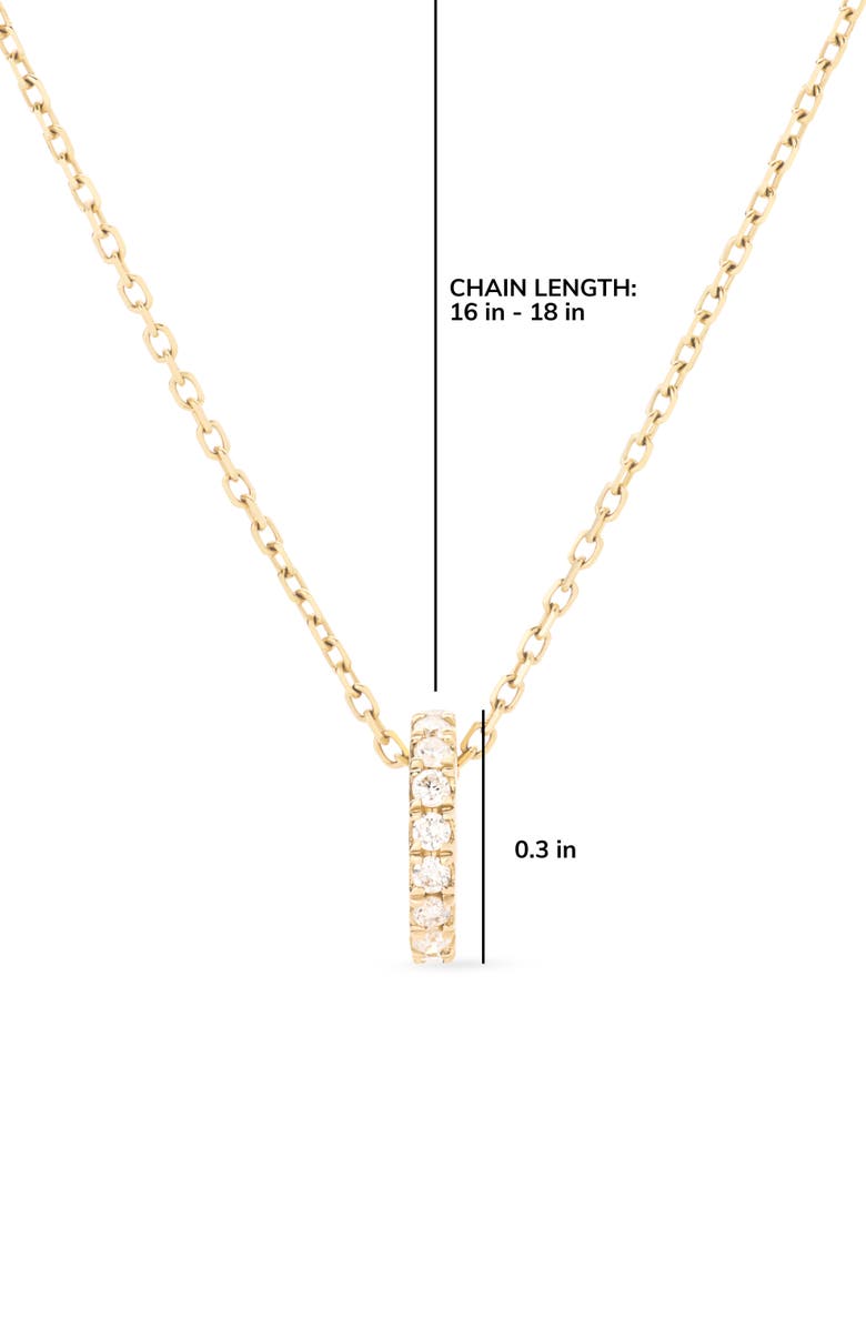 Ana Luisa Solid Yellow Gold - Diamond Aurora Necklace, Alternate, color, 