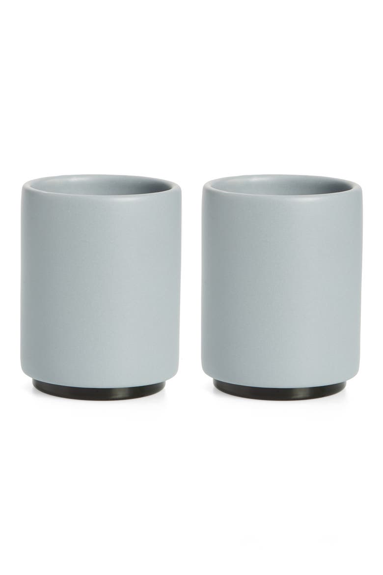 Monty Set of 2 Milk Latte Art Cups (Nordstrom Exclusive), Main, color, MATTE GREY
