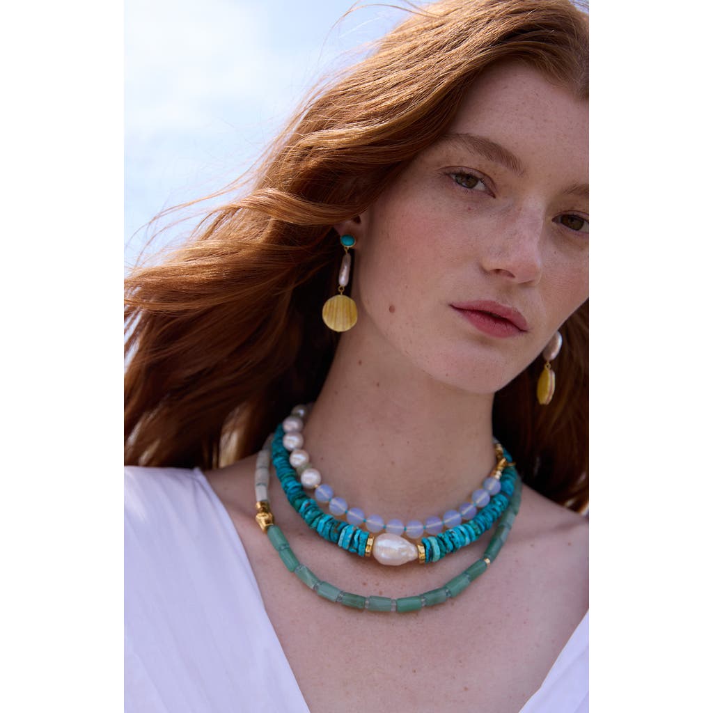 LIZZIE FORTUNATO LIZZIE FORTUNATO CABANA CULTURED PEARL BEADED NECKLACE