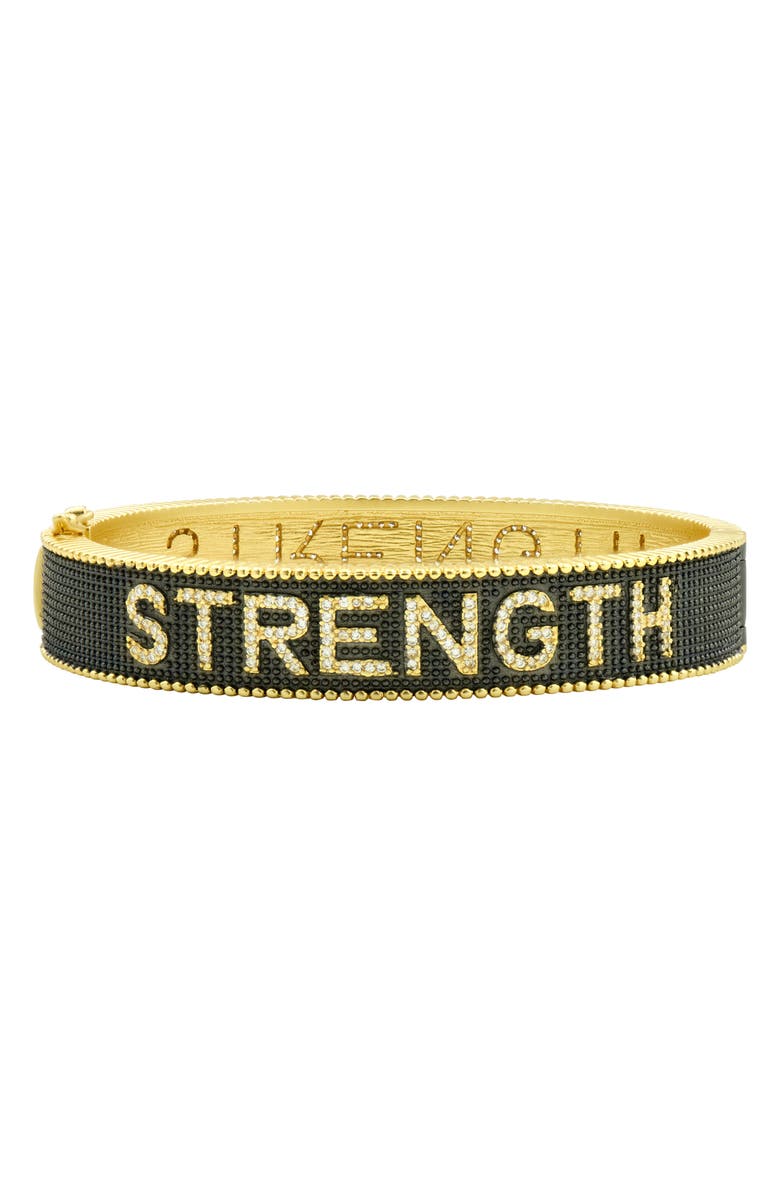 FREIDA ROTHMAN Strength Pavé Bangle, Main, color,