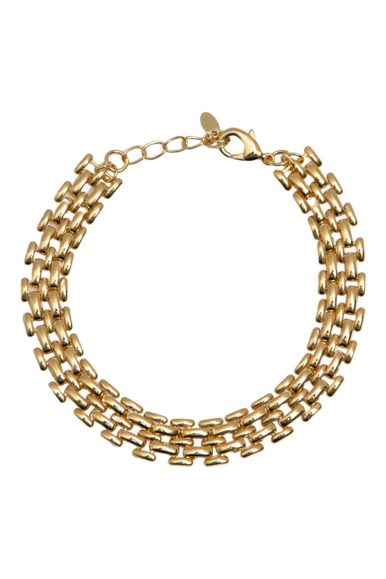 Panthera Link Bracelet, Main, color, GOLD