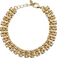 Argento Vivo Sterling Silver Panthera Link Bracelet
