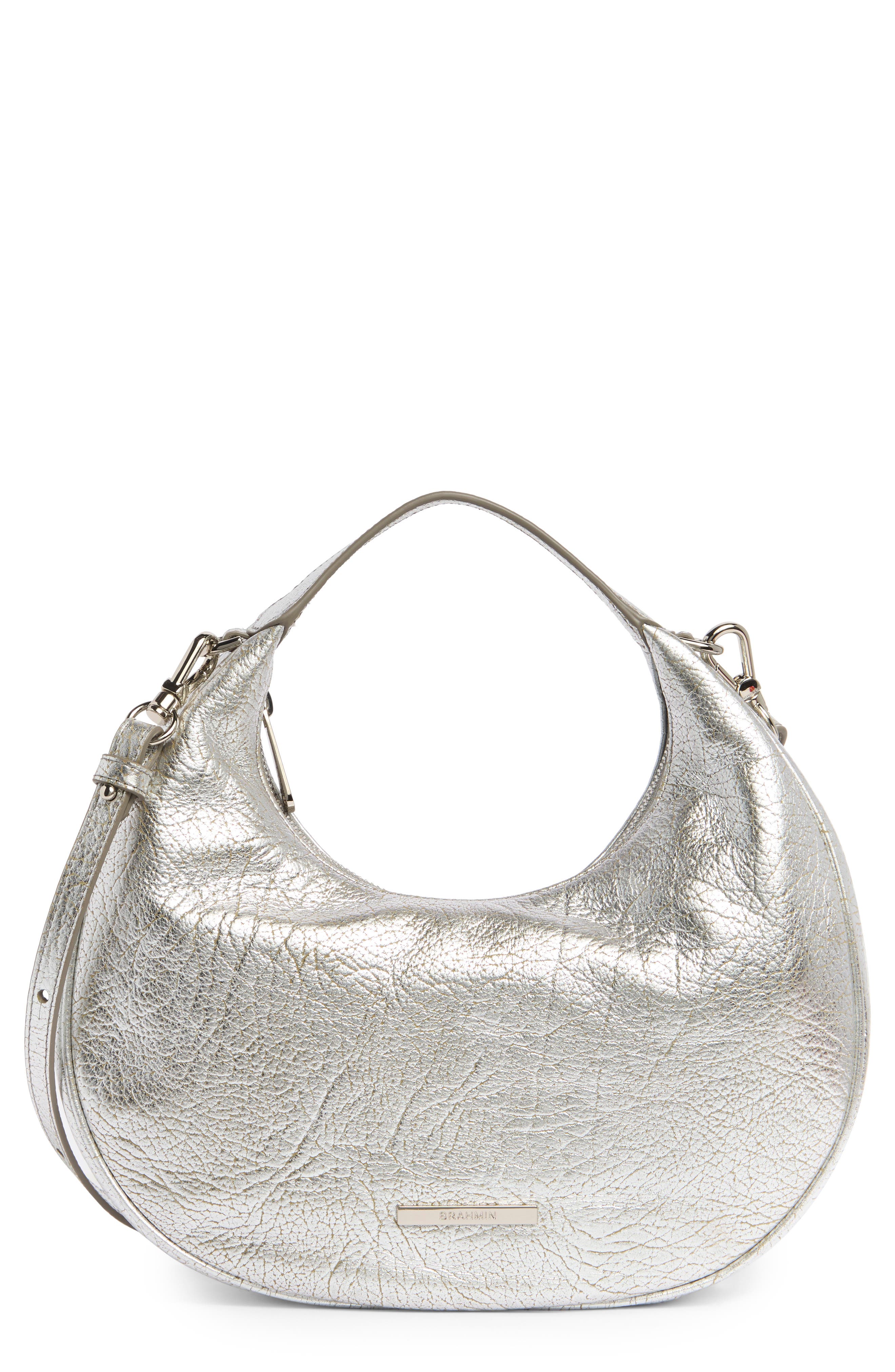 Mindy Leather Crescent Shoulder Bag